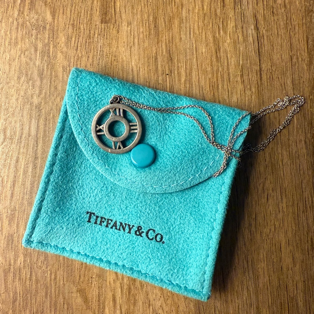 Tiffany & Co. Silver Pendant with Turquoise Pouch